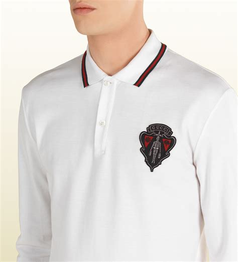 gucci long sleeve polo mens|Gucci t shirts for men.